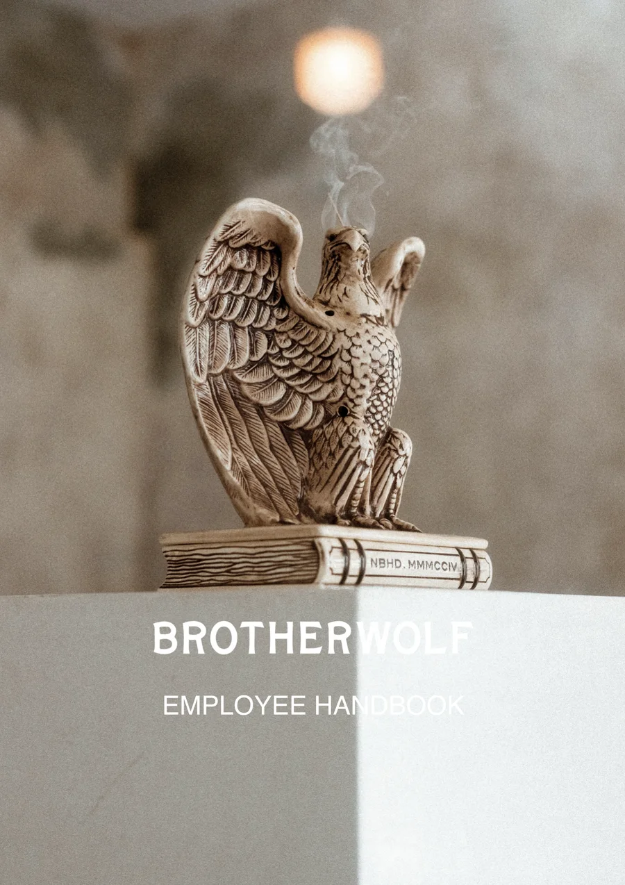 Brotherwolf employee handbook cover